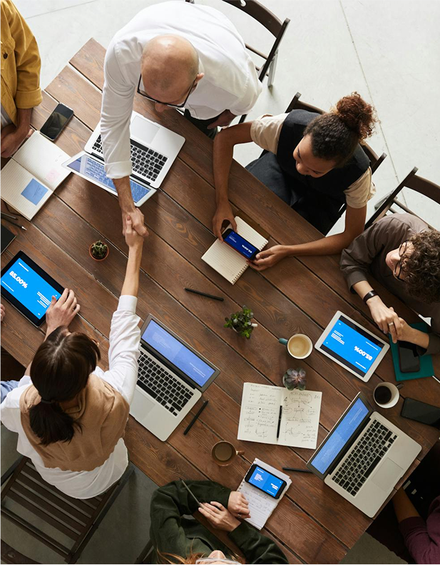 Meeting with international clients